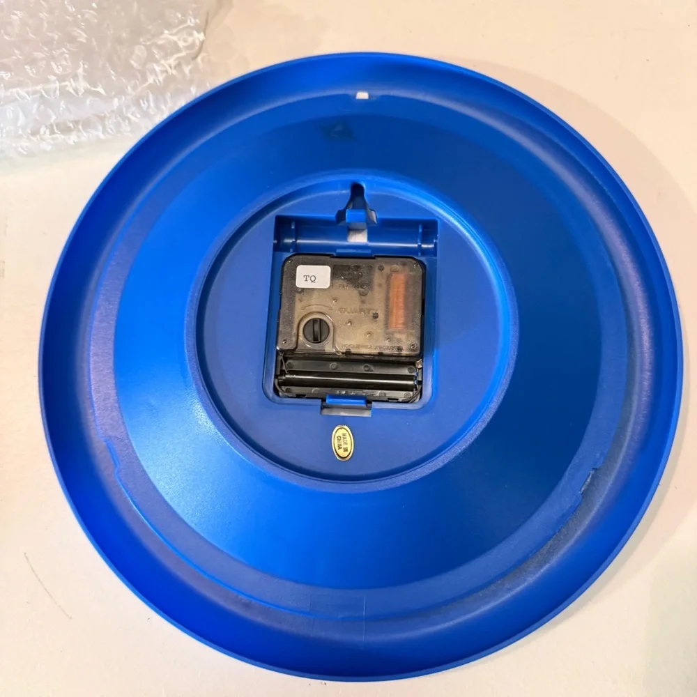 Vintage Charlotte’s Web Wall Clock 1980s Kids Movie Decor Blue Frame